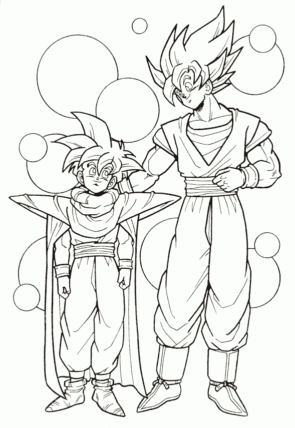 Dragon Ball Z Coloring Pages Gohan Coloring Home