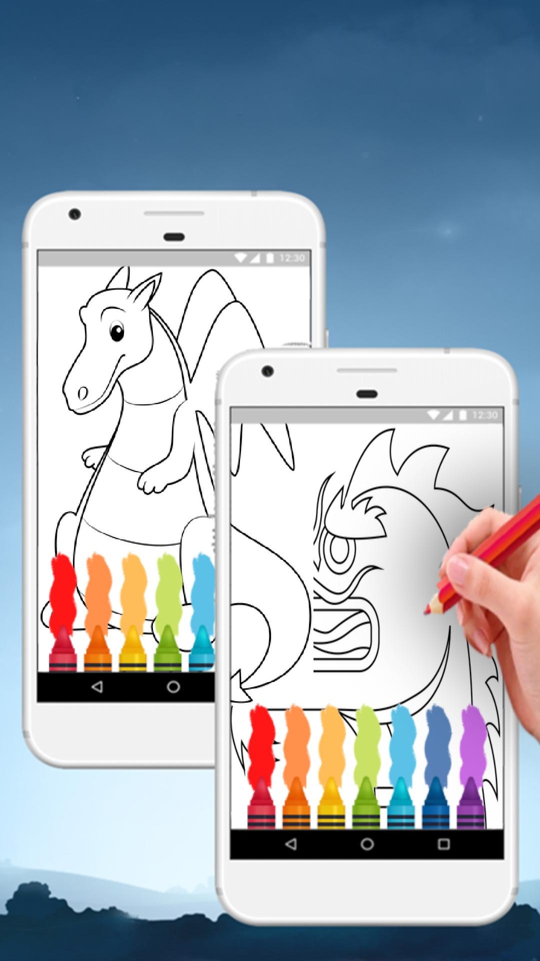 Dragon Colouring Book Pages APK For Android Download