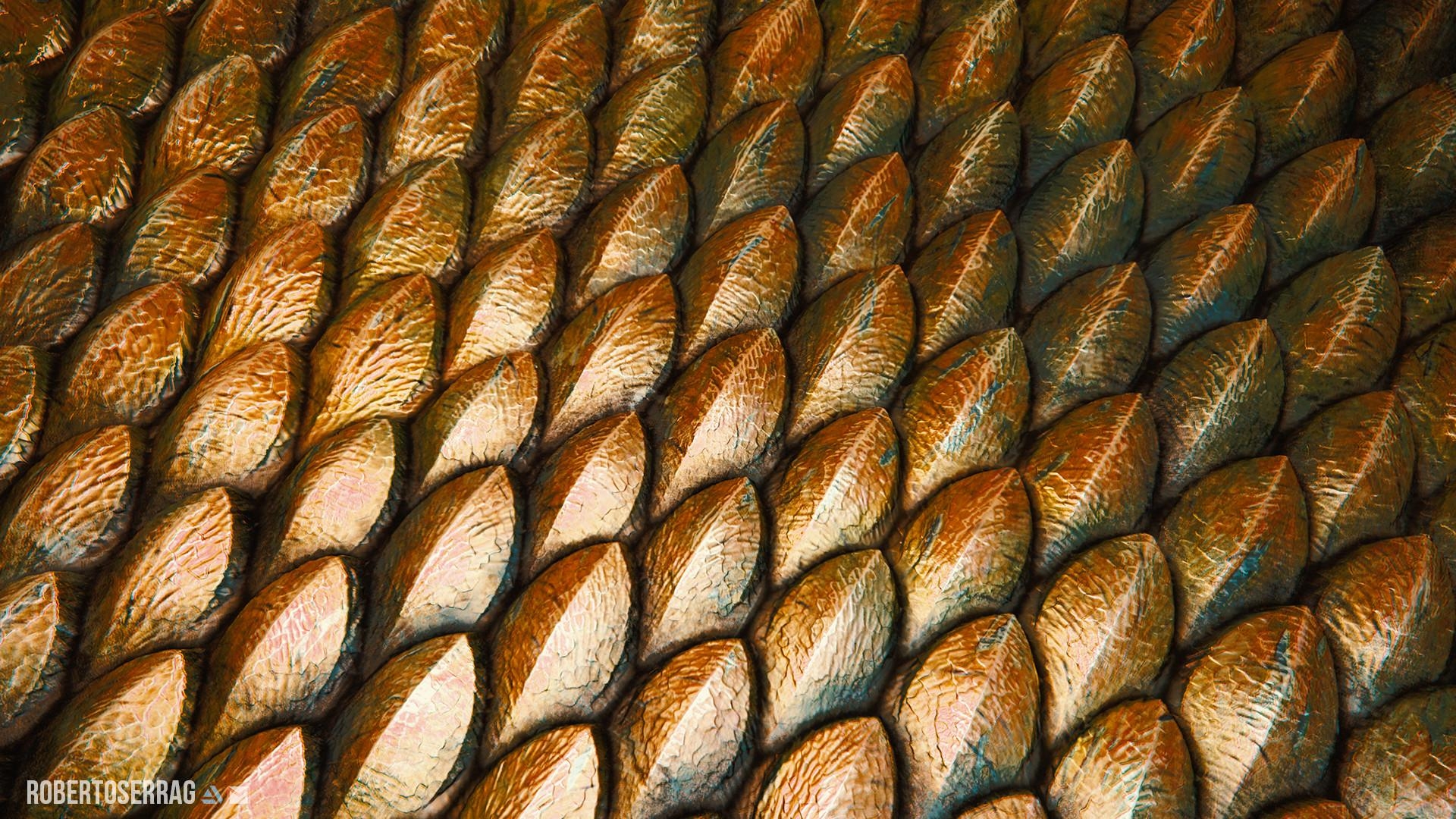 free dragon scales coloring page