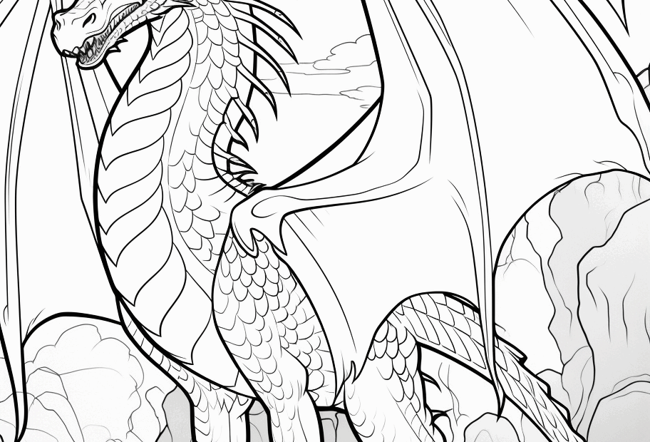 Dragons Coloring Pages Printable