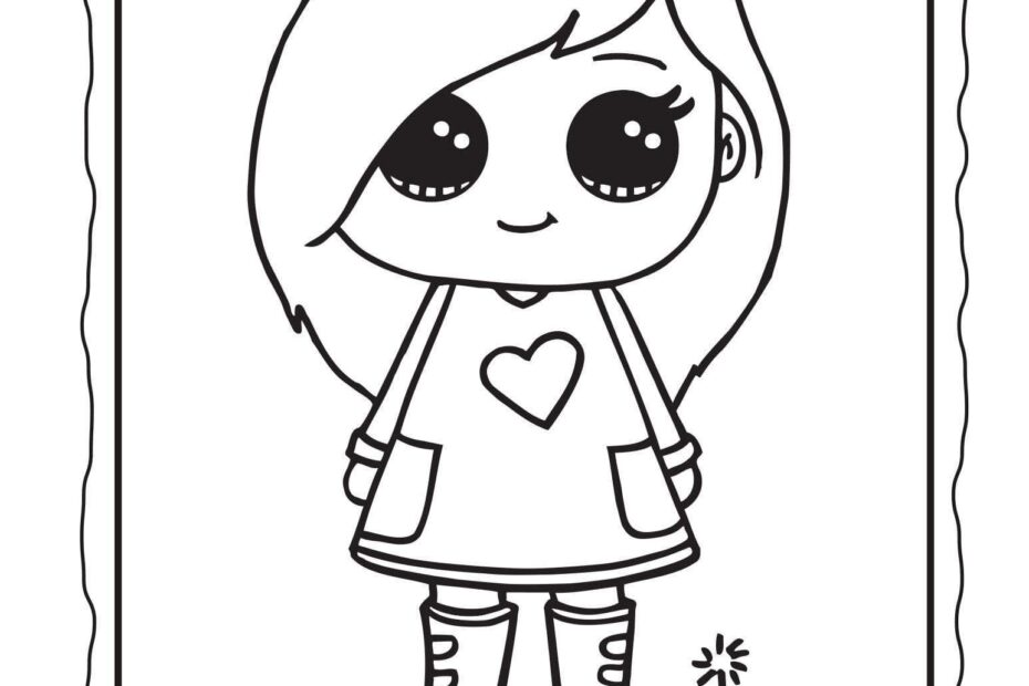 Draw So Cute Girl Coloring Pages Free Printable Coloring Pages