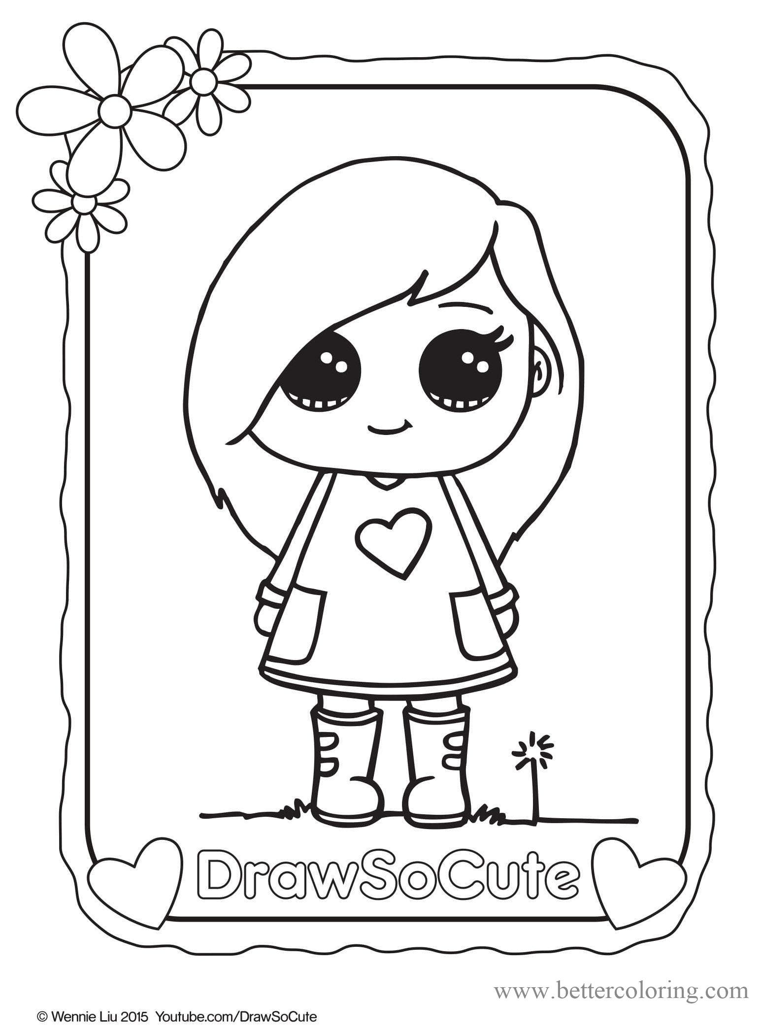 free printable girl coloring sheets