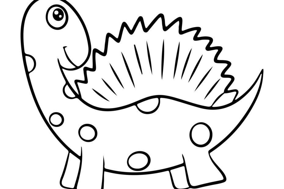Drawing Dinosaur Coloring Page