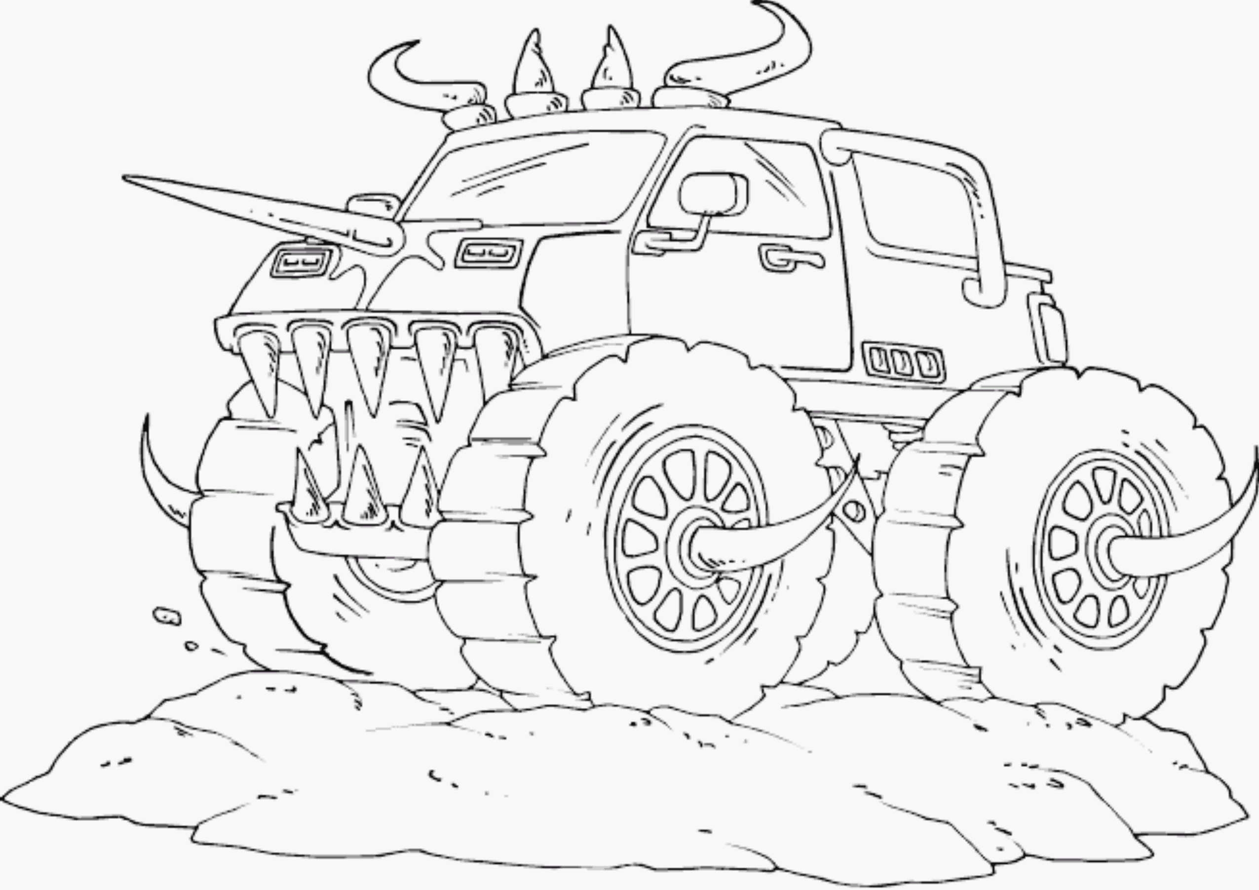 monster truck drawing to print monster truck drawing to print