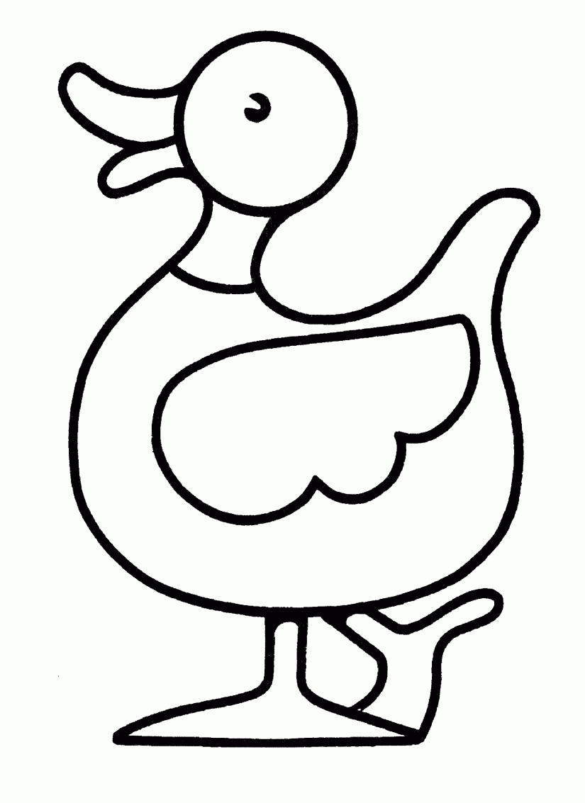 Duck Colouring Sheets Duck Colouring Sheets