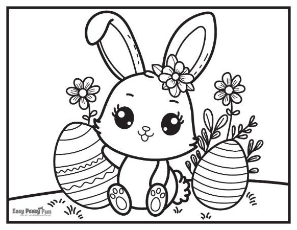 Easter Bunny Coloring Pages For Preers Infoupdate Easter Bunny Coloring Pages For Preers Infoupdate