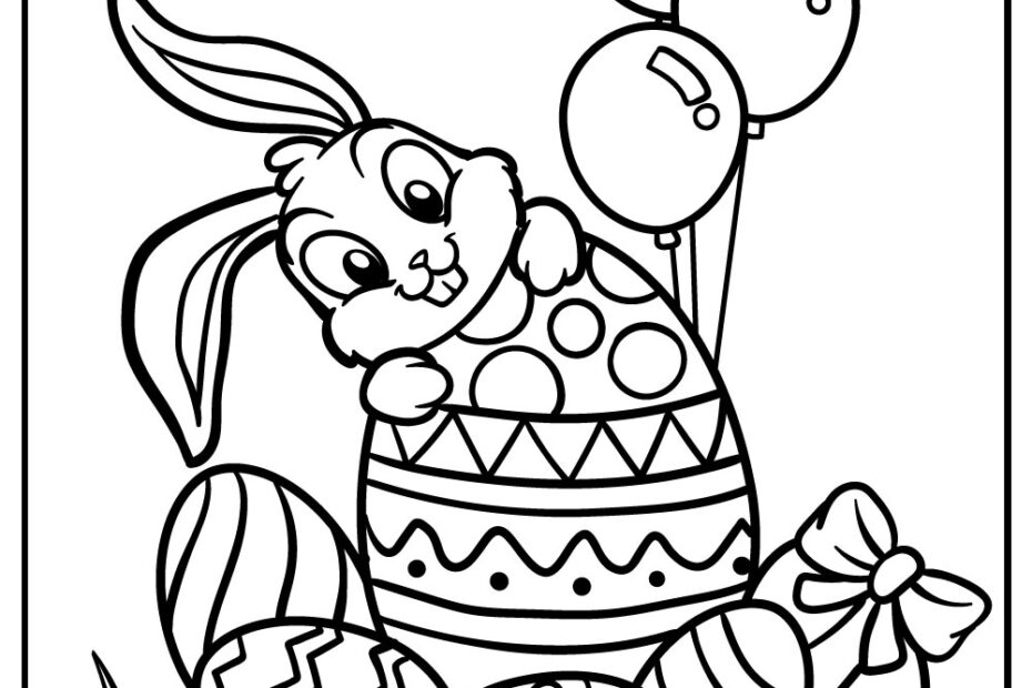 Easter Bunny Coloring Pages Free Printable Pdf Free Infoupdate