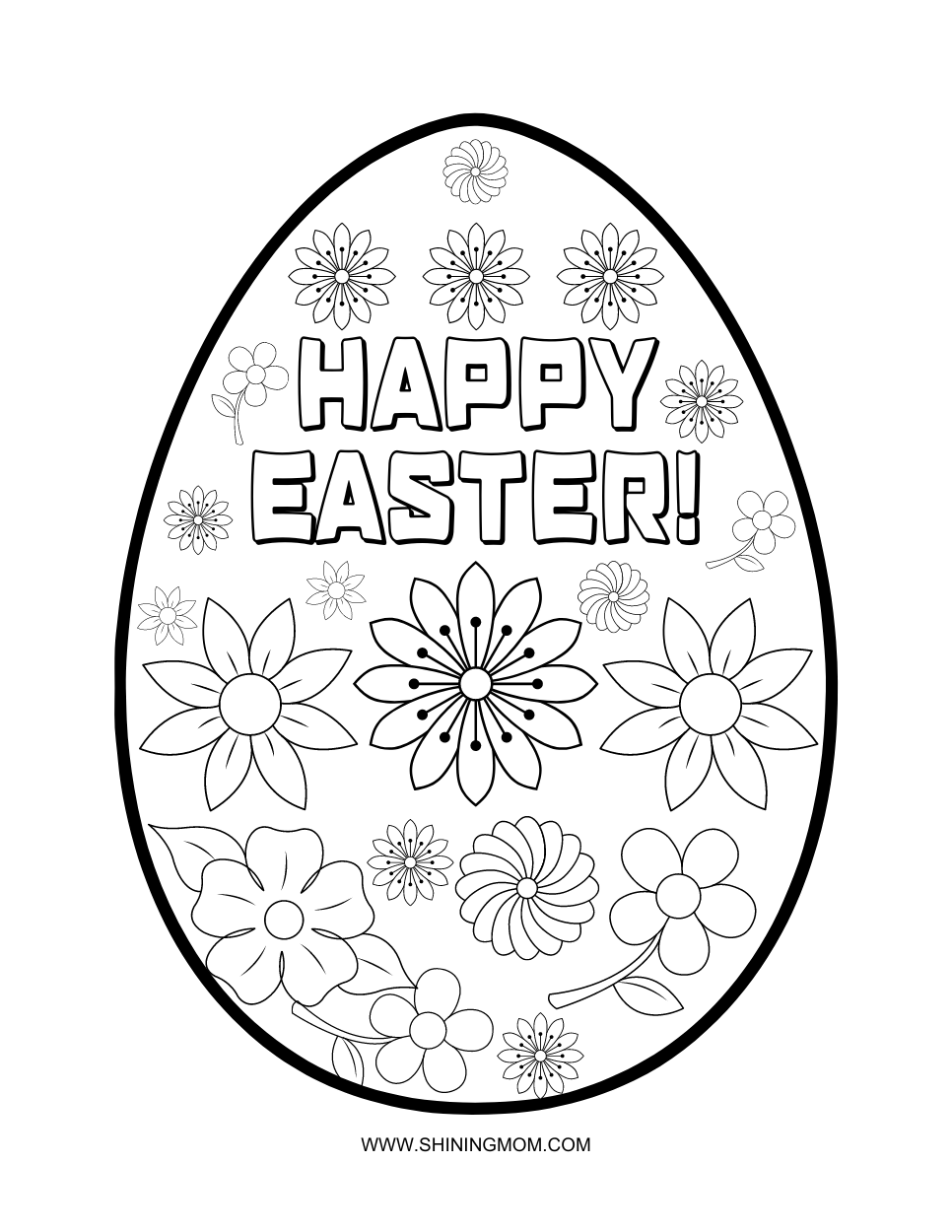 Easter Egg Coloring Pages Printable Easy Coloring Pages Easter Egg Coloring Pages Printable Easy Coloring Pages