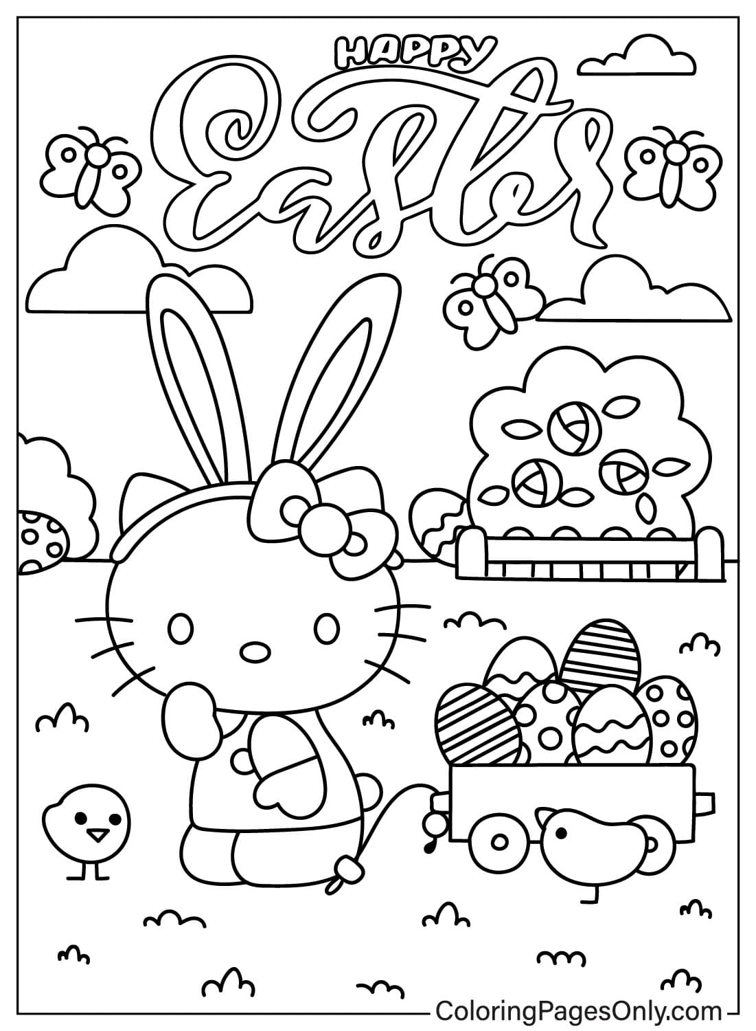 kitty free printable coloring pages