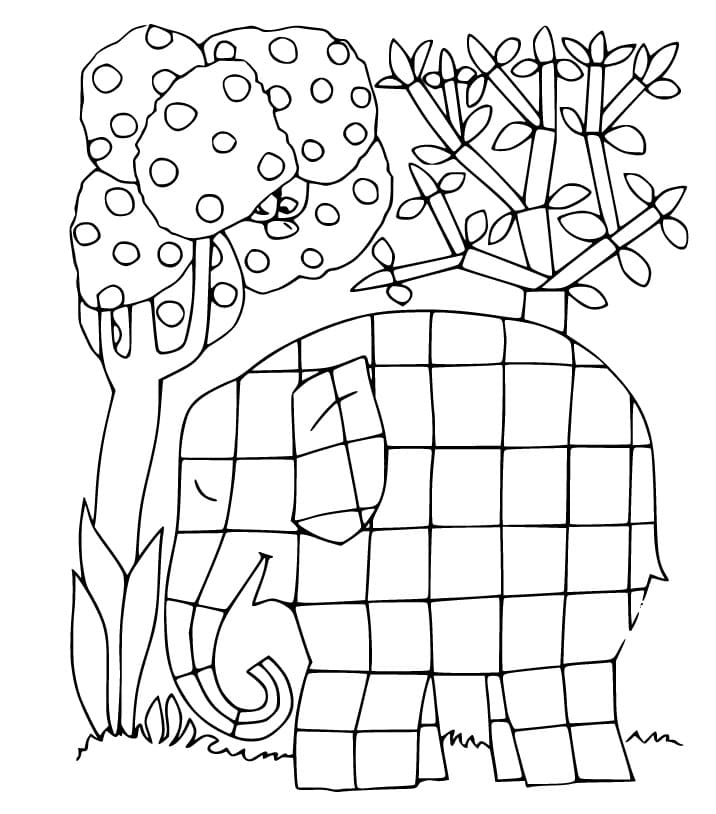 Easy Elmer The Elephant Coloring Page Free Printable Coloring Pages Easy Elmer The Elephant Coloring Page Free Printable Coloring Pages