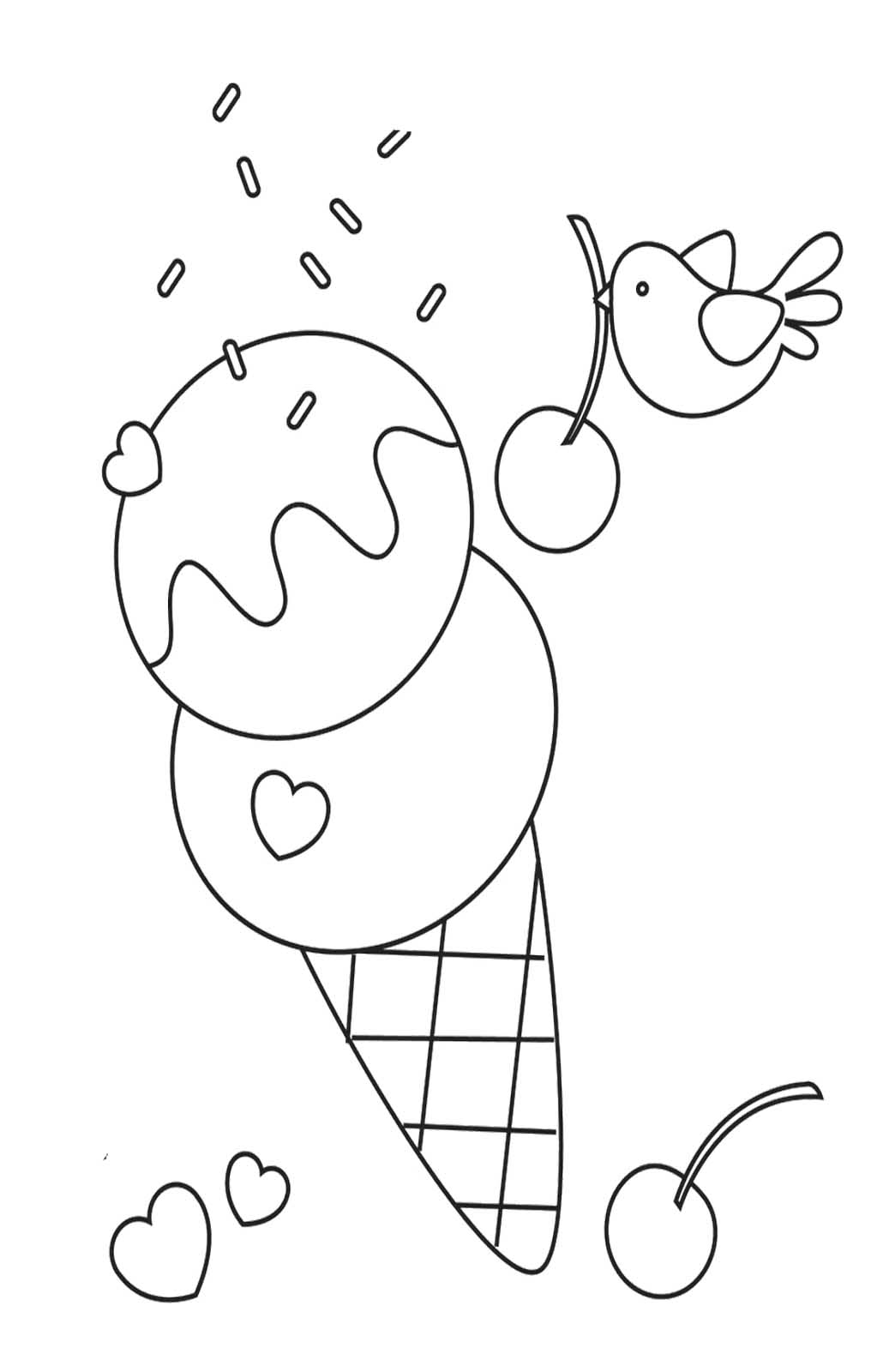 easy ice cream coloring pages easy ice cream coloring pages