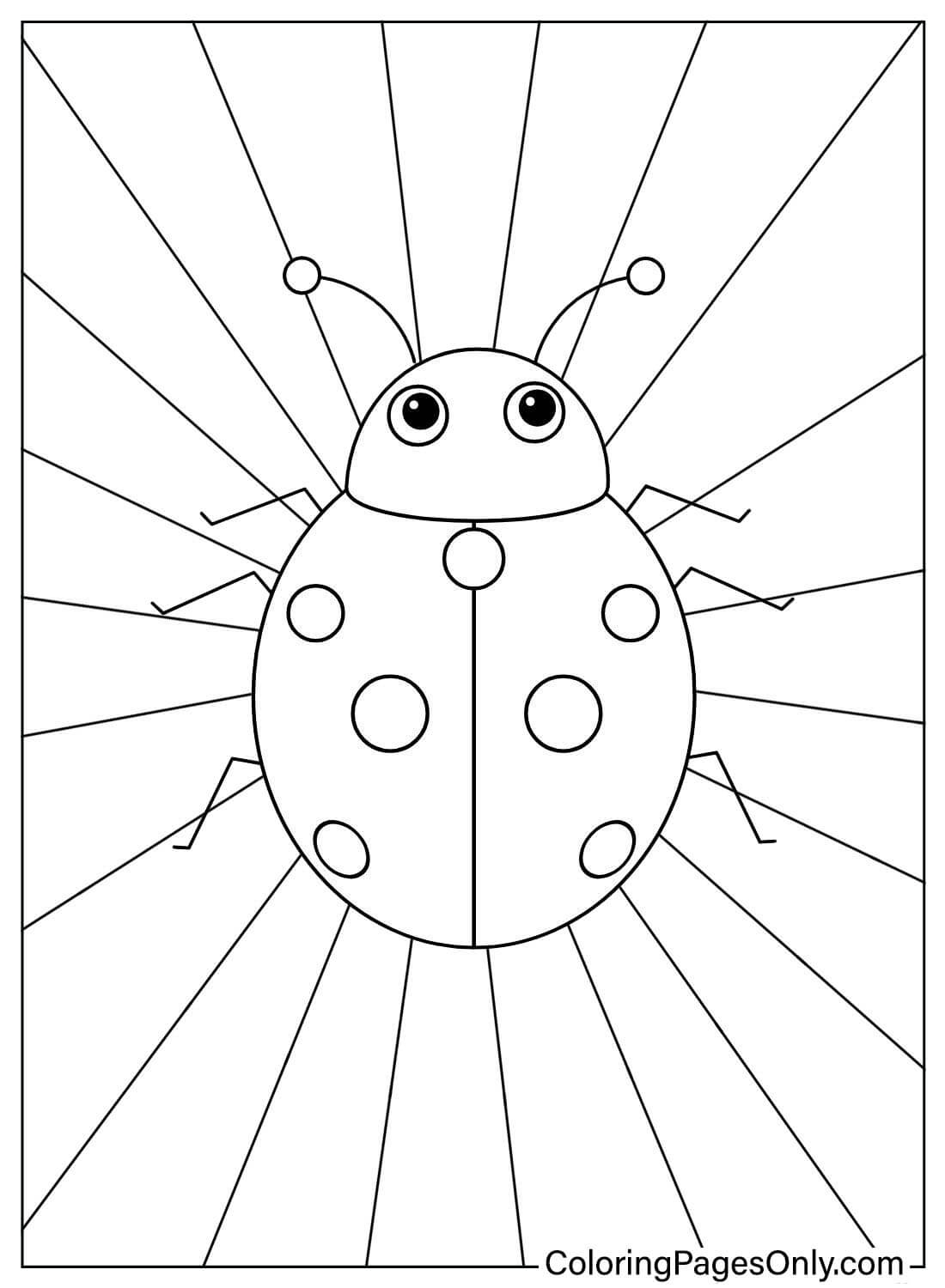 Easy Ladybug Coloring Page Free Printable Coloring Pages