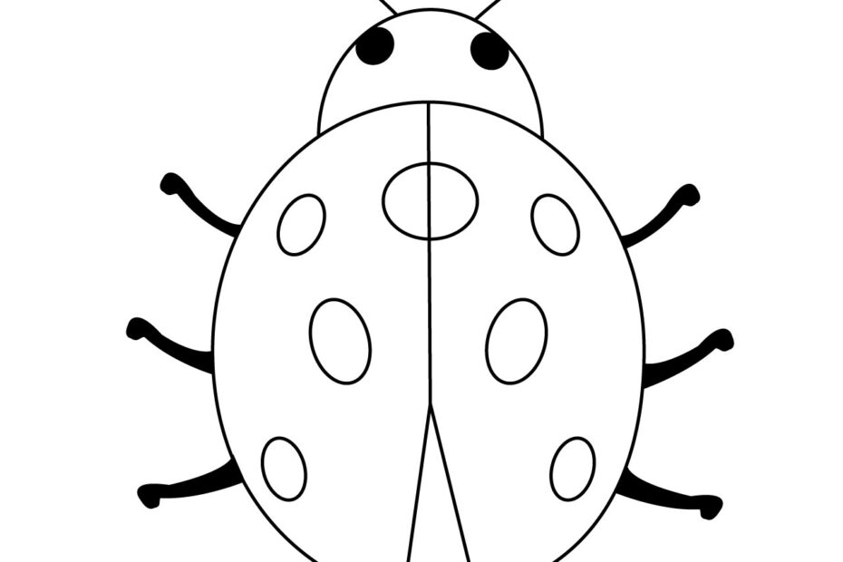 Easy Ladybug Coloring Pages Free Printable