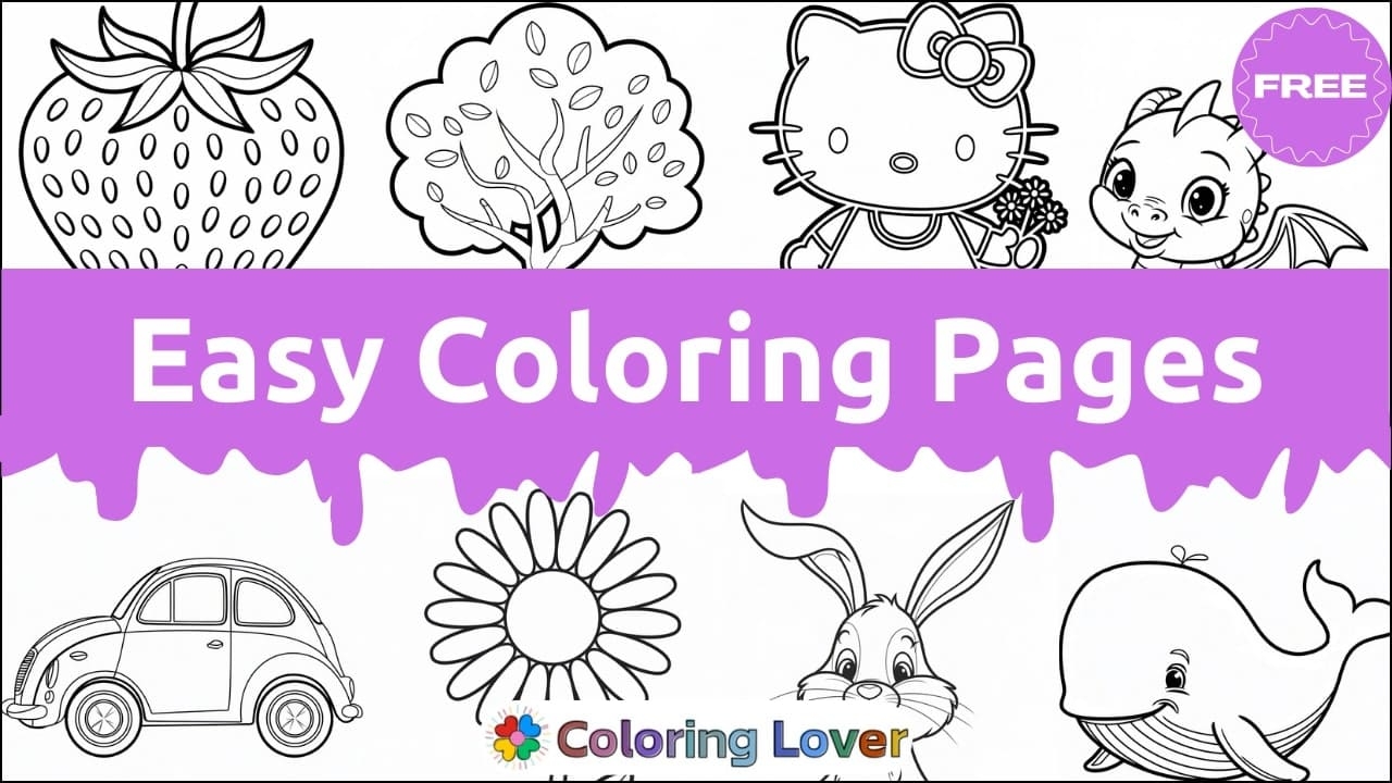 Easy Simple Coloring Pages For Kids Infoupdate Easy Simple Coloring Pages For Kids Infoupdate