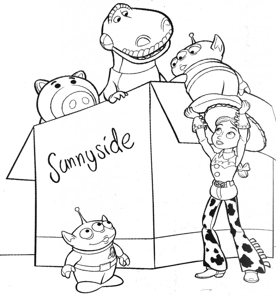 easy Toy Story coloring pages easy Toy Story coloring pages
