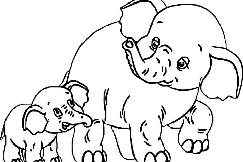 Elephant Coloring Pages Coloring Home