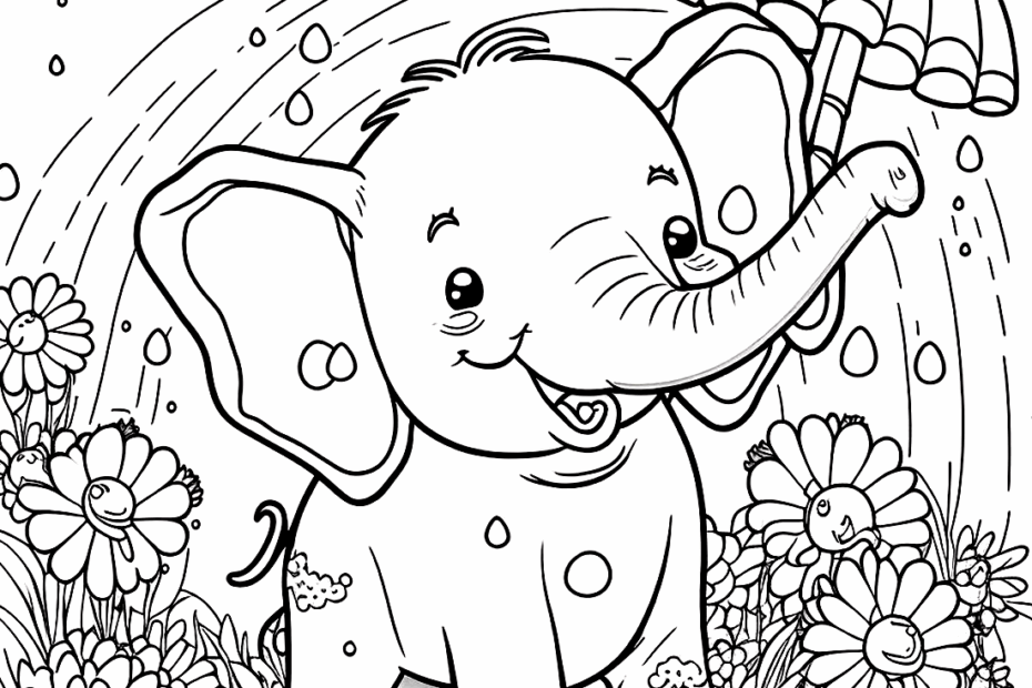 Elephant Coloring Pages Printable Free Printable Coloring Pages