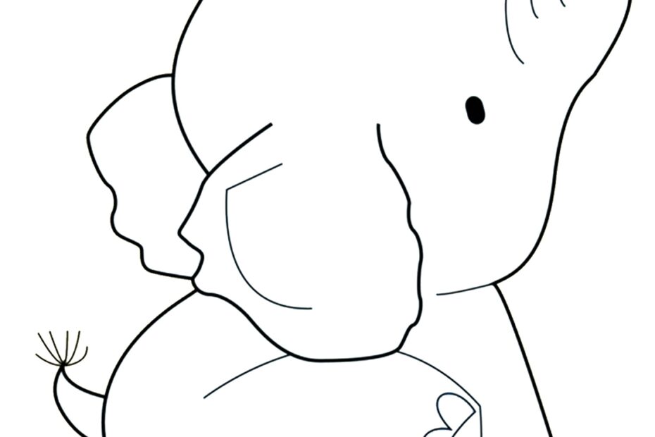 Elephant Colouring Sheets Printable