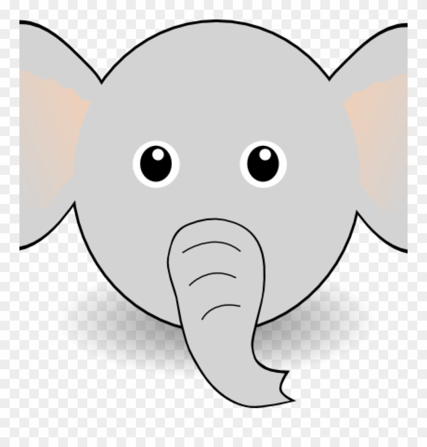 Elephant Face Clipart Free Printable Elephant Template Png Download 