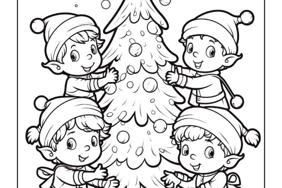 Elf Coloring Pages Santa Coloring Pages Christmas Coloring Books