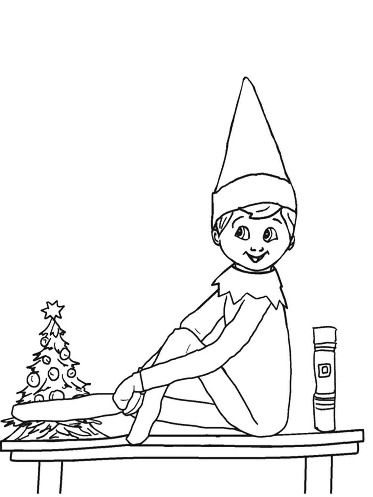 elf on the shelf free coloring pages elf on the shelf free coloring pages
