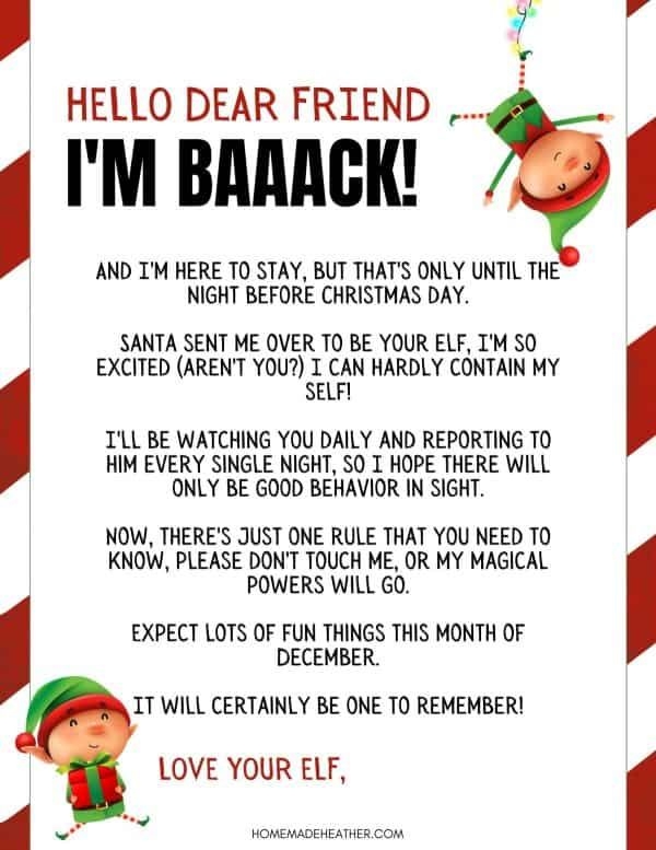 Elf On The Shelf Letter Printables Elf On The Shelf Elf Letters Elf Elf On The Shelf Letter Printables Elf On The Shelf Elf Letters Elf