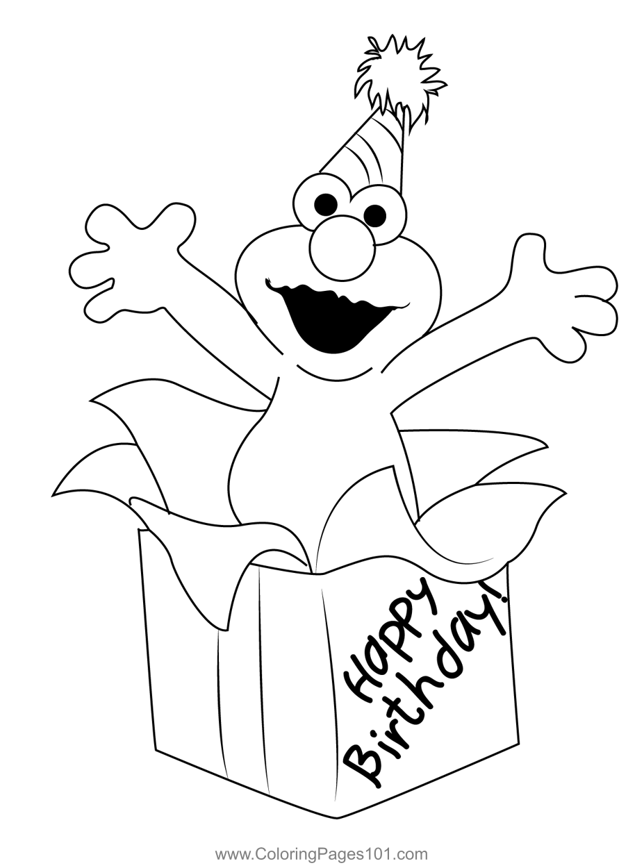 Elmo Happy Birthday Coloring Page For Kids Free Elmo Printable Elmo Happy Birthday Coloring Page For Kids Free Elmo Printable