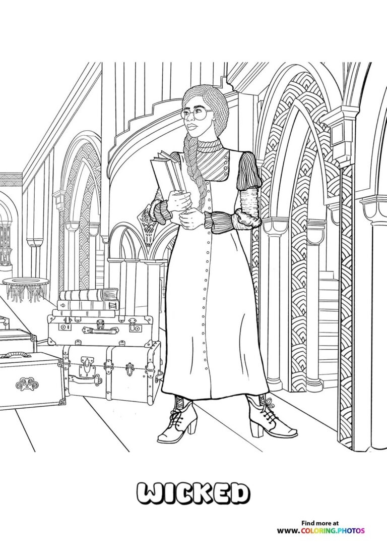 Elphaba From Wicked Coloring Pages For Kids Elphaba From Wicked Coloring Pages For Kids