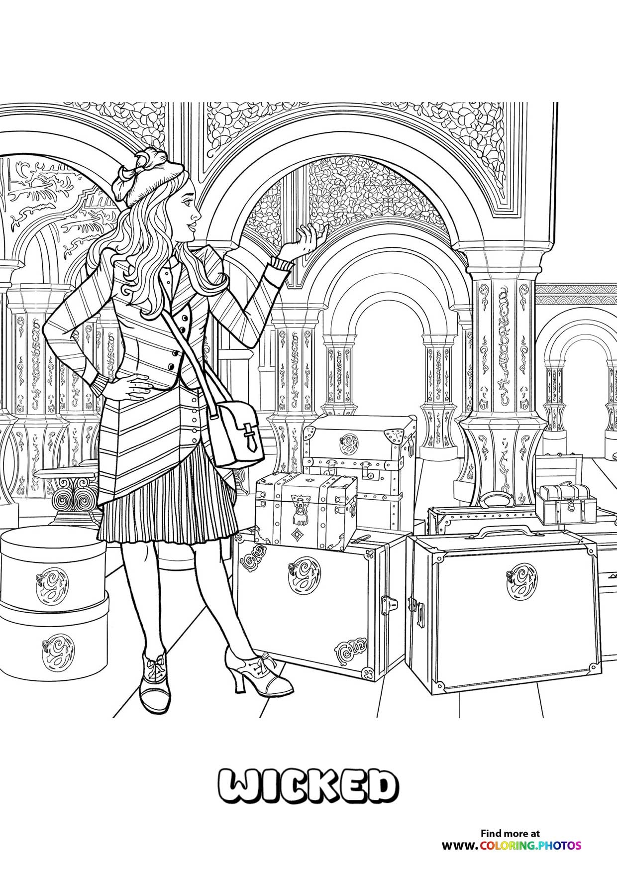 Elphaba From Wicked Coloring Pages For Kids Elphaba From Wicked Coloring Pages For Kids