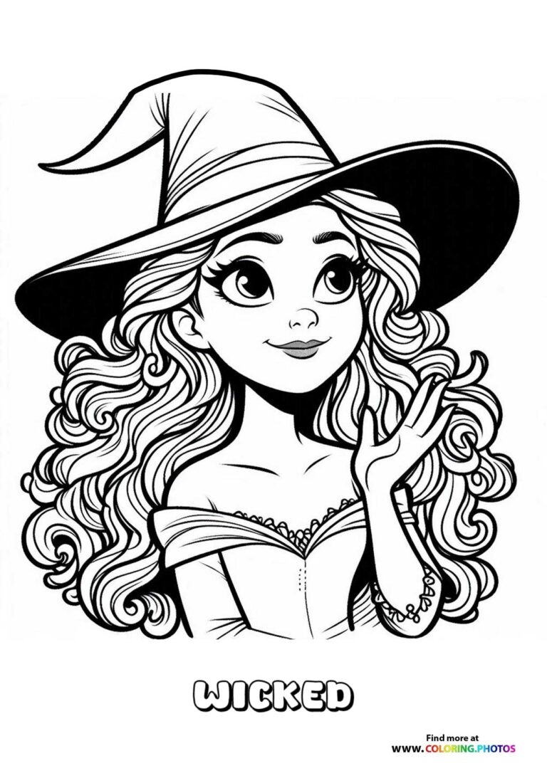 Elphaba From Wicked Coloring Pages For Kids Elphaba From Wicked Coloring Pages For Kids