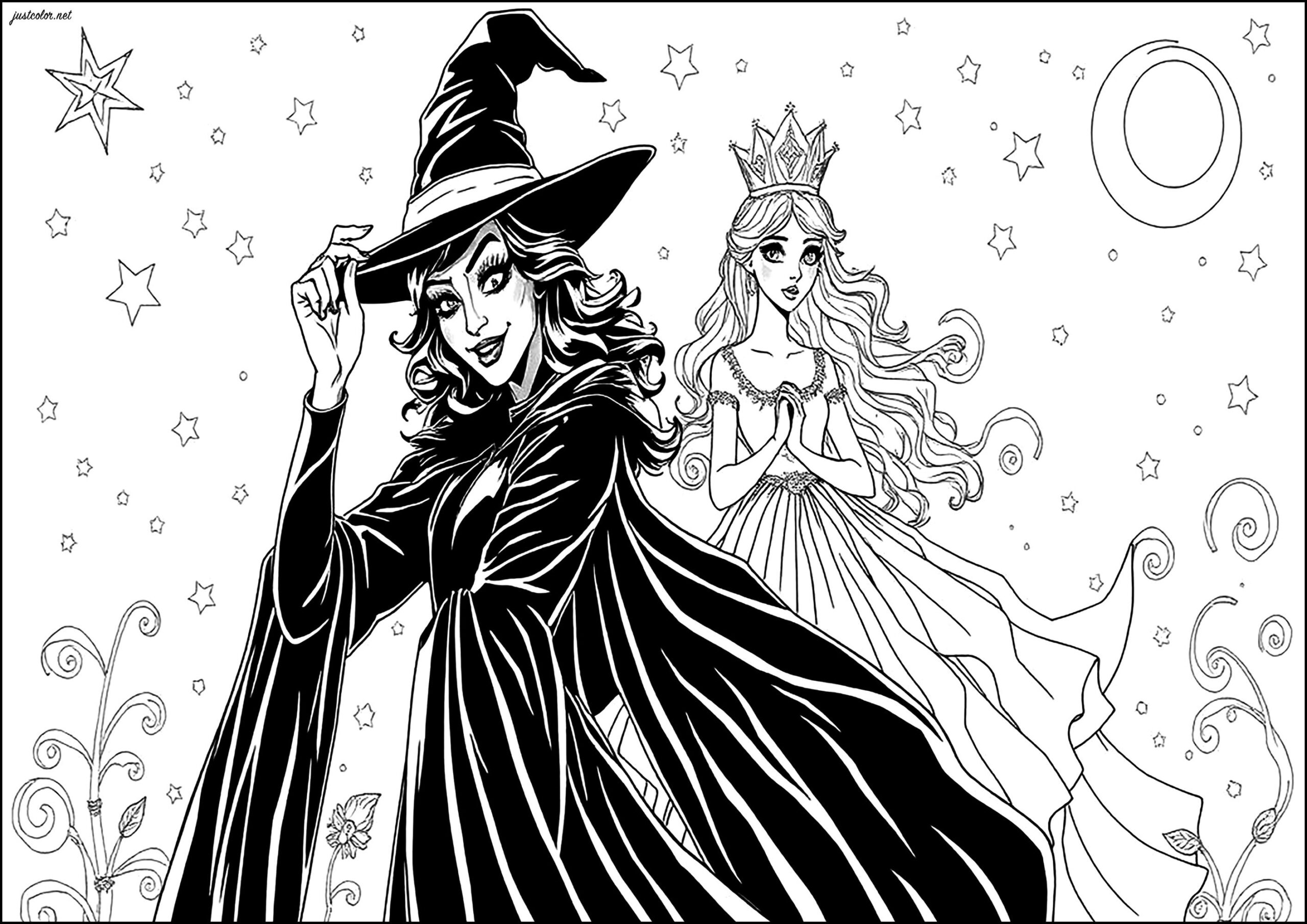 Elphaba The Witch Of The West With Glinda In The Background Wicked Elphaba The Witch Of The West With Glinda In The Background Wicked