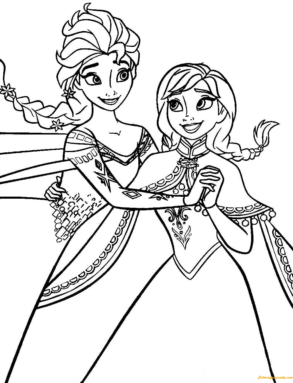 Elsa And Anna Printable Elsa And Anna Printable