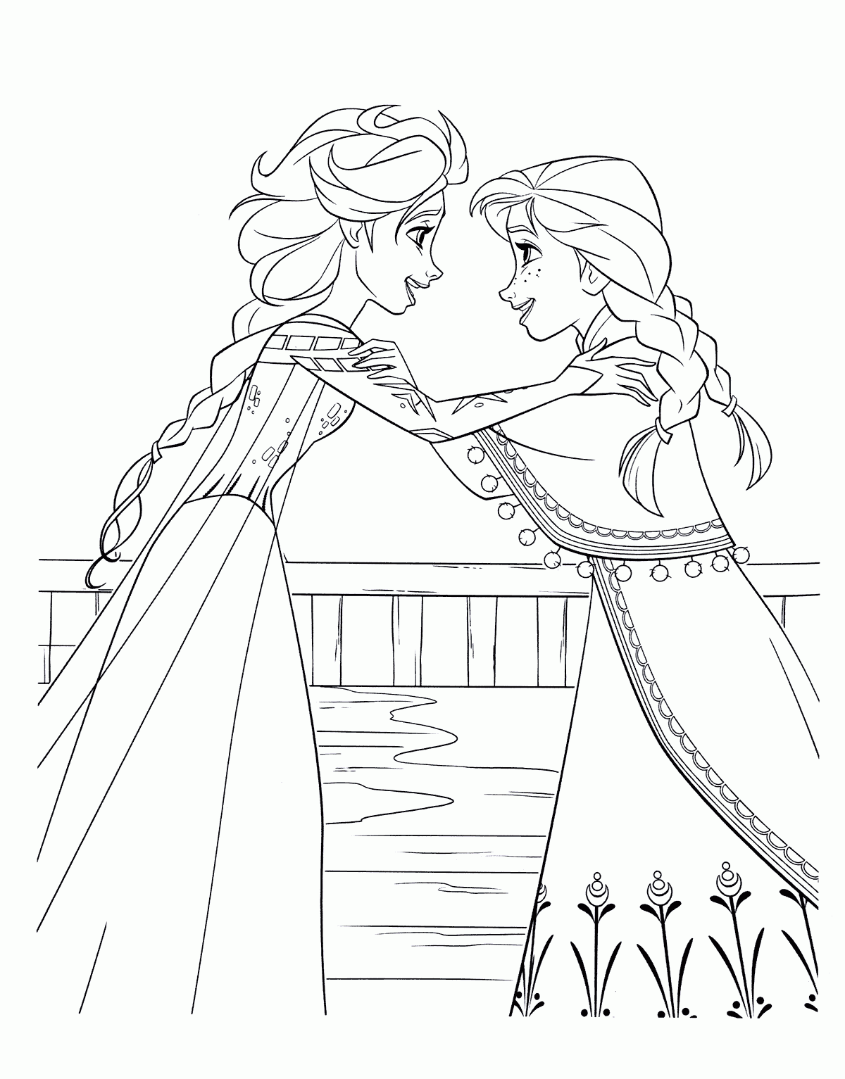 Elsa And Anna Printable Printable World Holiday