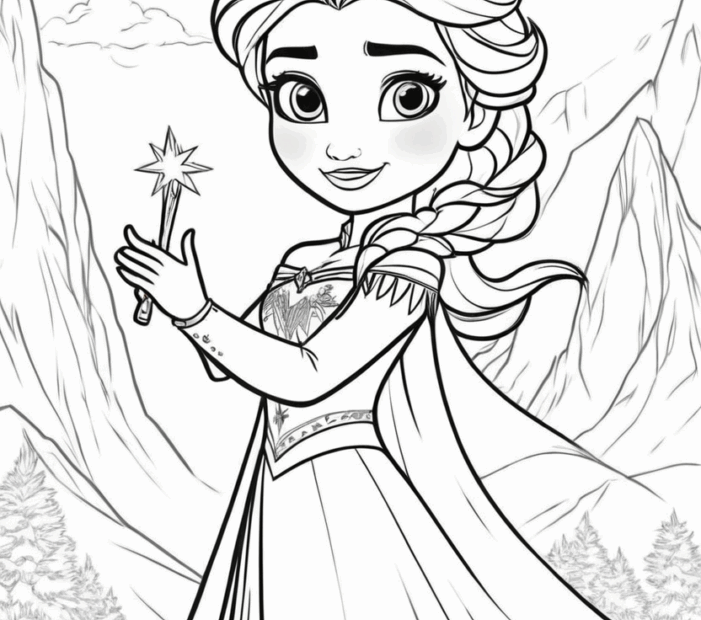 Elsa Color My Pages