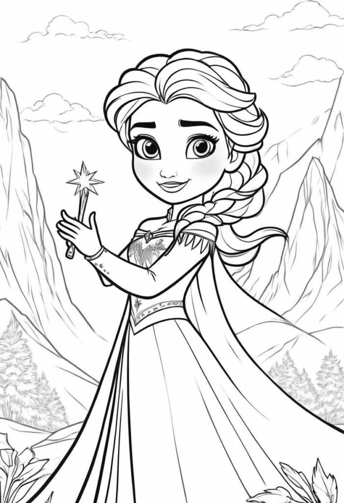 Elsa Color My Pages