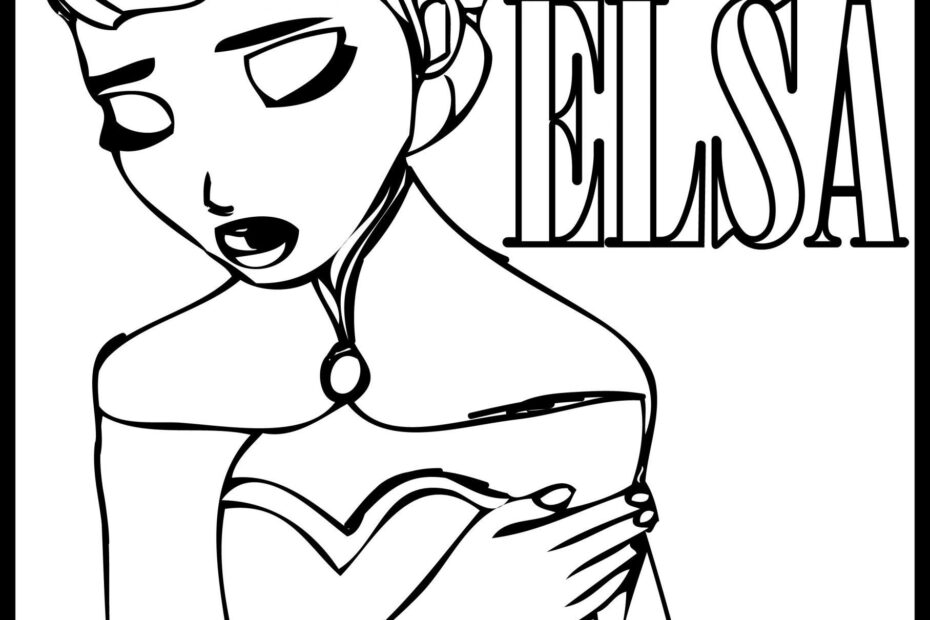 Elsa Coloring Pages Free Printable Printable New Year Banners