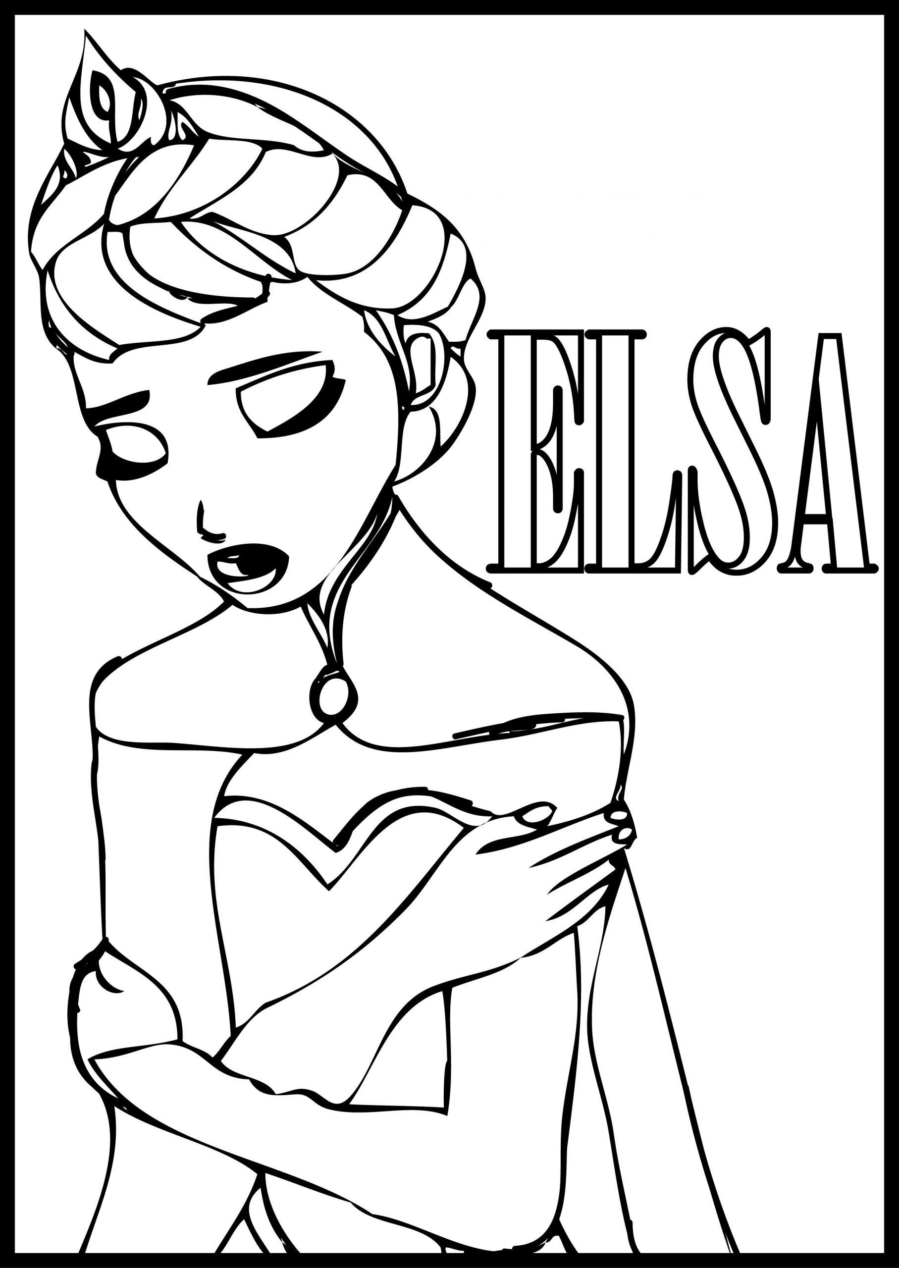 Elsa Coloring Pages Free Printable Printable New Year Banners Elsa Coloring Pages Free Printable Printable New Year Banners