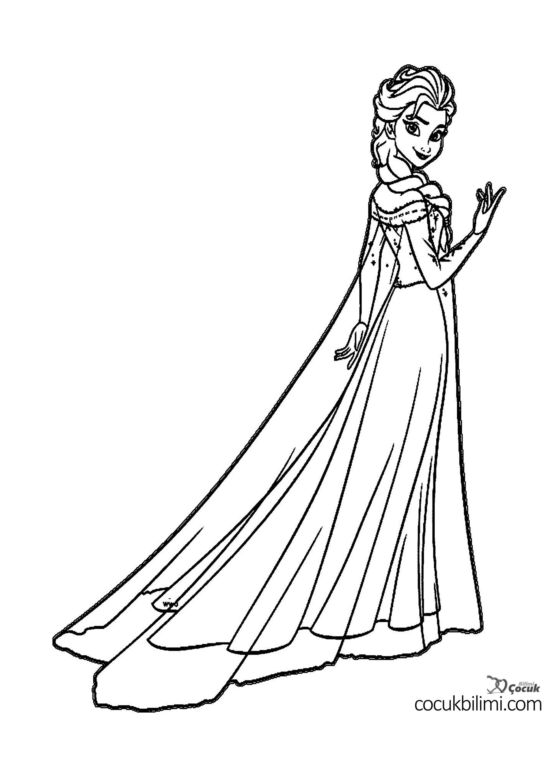 Elsa coloring page pdf Elsa coloring page pdf