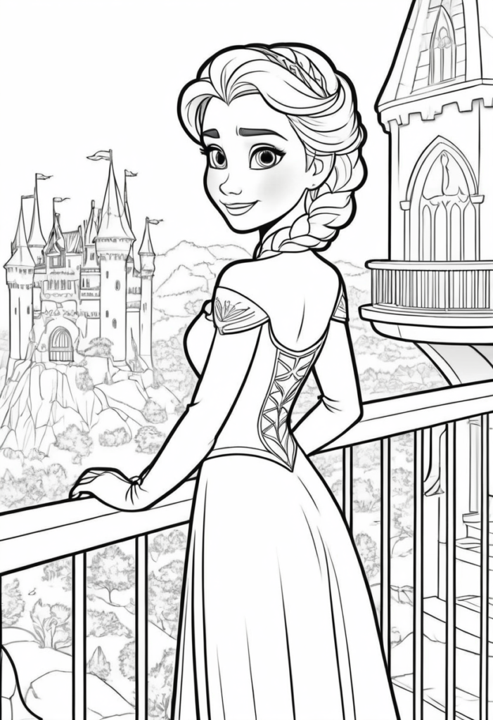 Elsa coloring pages printable Elsa coloring pages printable