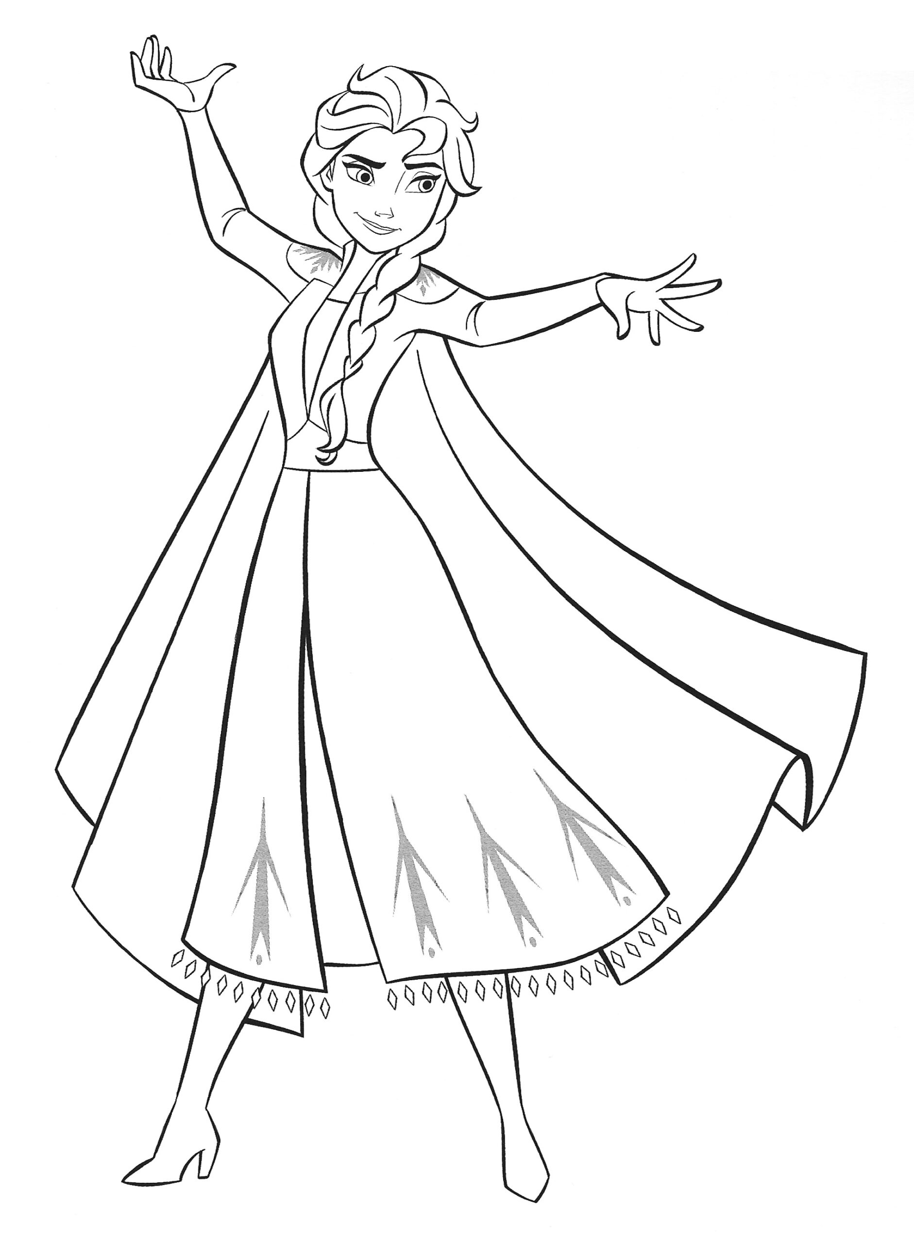 Elsa Coloring Pages Printable Elsa Coloring Pages Printable