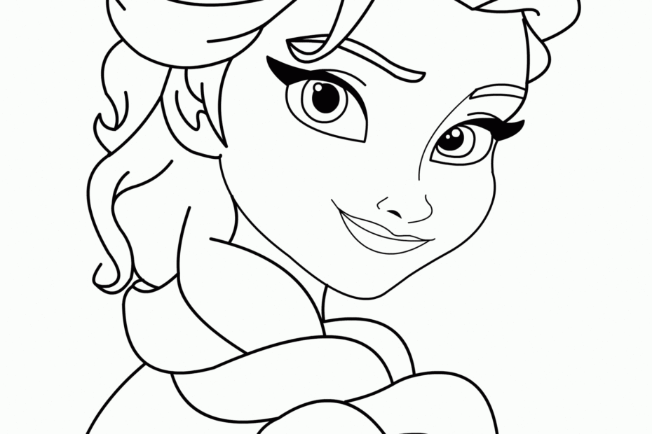 Elsa Printable Coloring Sheets Free Printable Templates