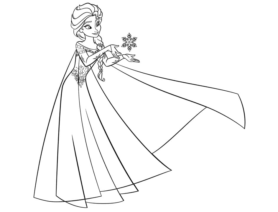 Elsa printable coloring page Elsa printable coloring page