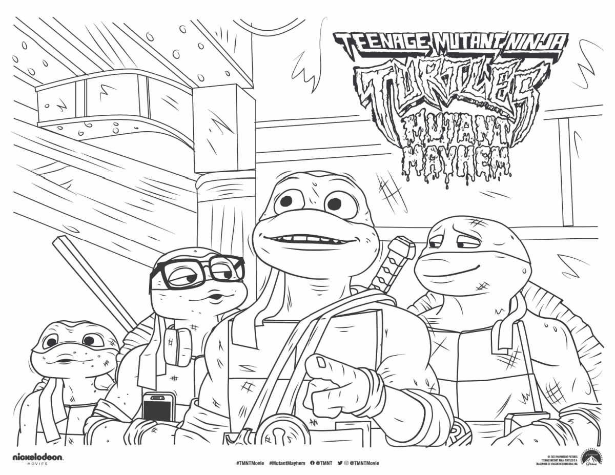Tmnt coloring pages raphael
