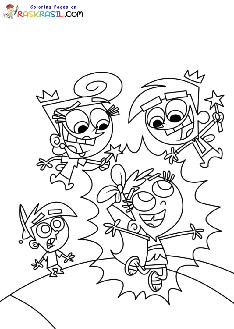 fairly oddparents coloring pages
