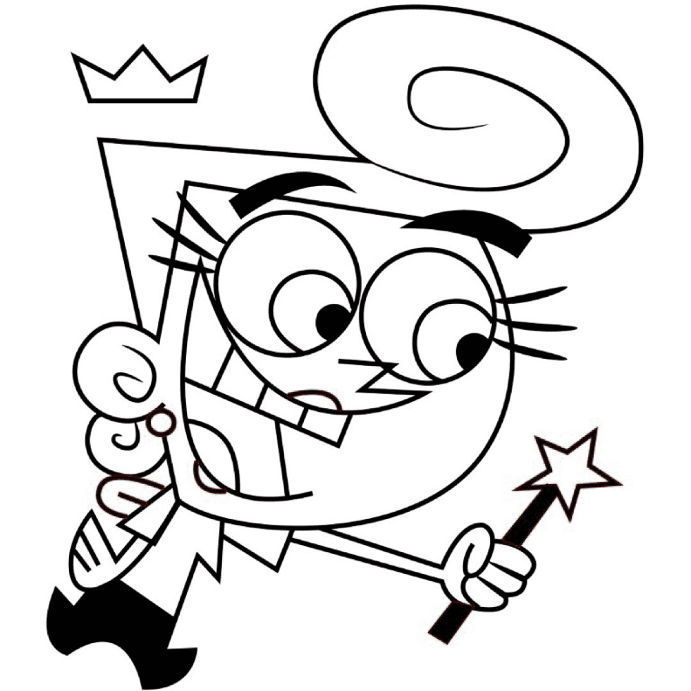 Fairly OddParents Wanda Coloring Page Free Printable Coloring Pages