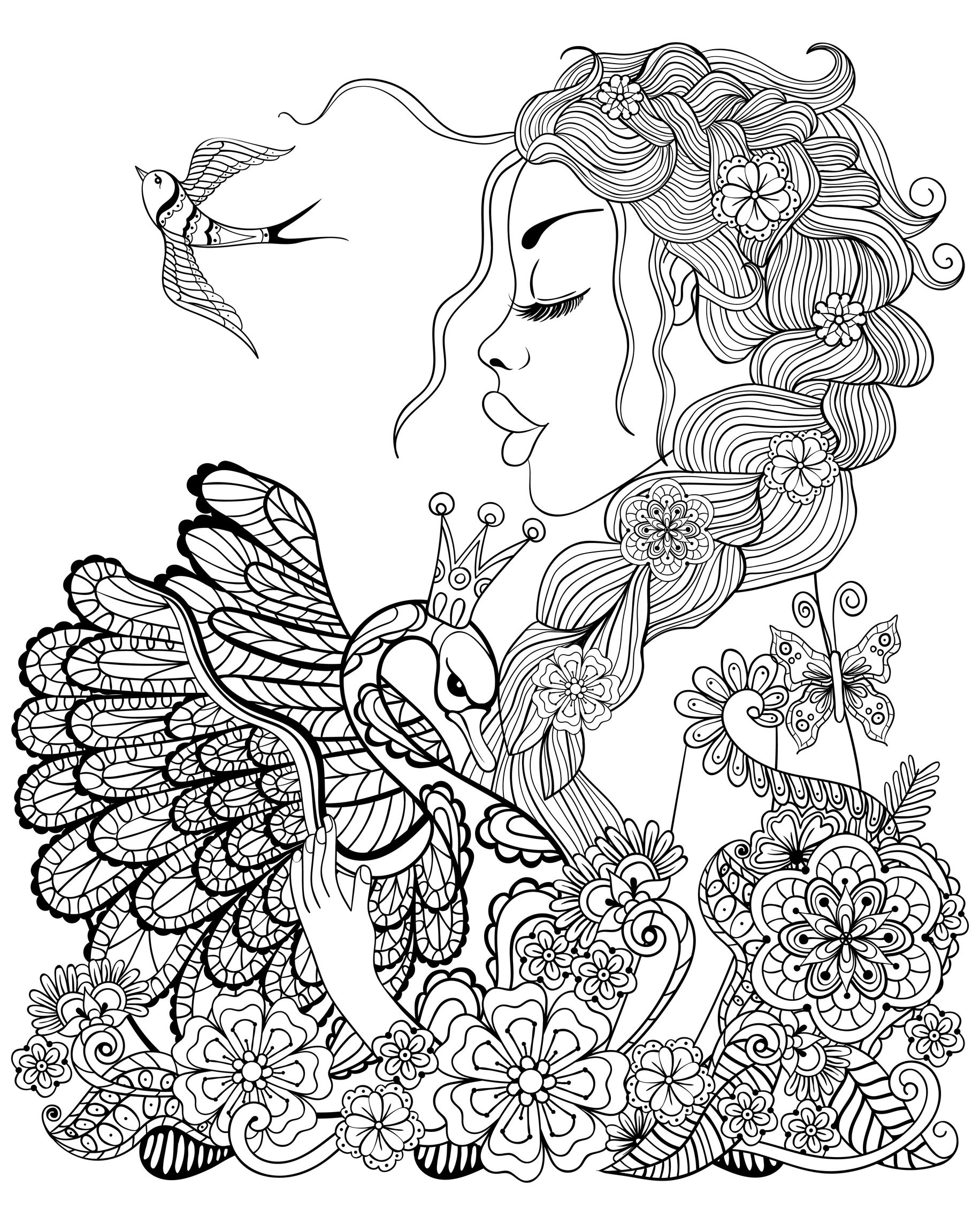 Fairy Coloring Pages For Adults Best Coloring Pages For Kids Fairy Coloring Pages For Adults Best Coloring Pages For Kids