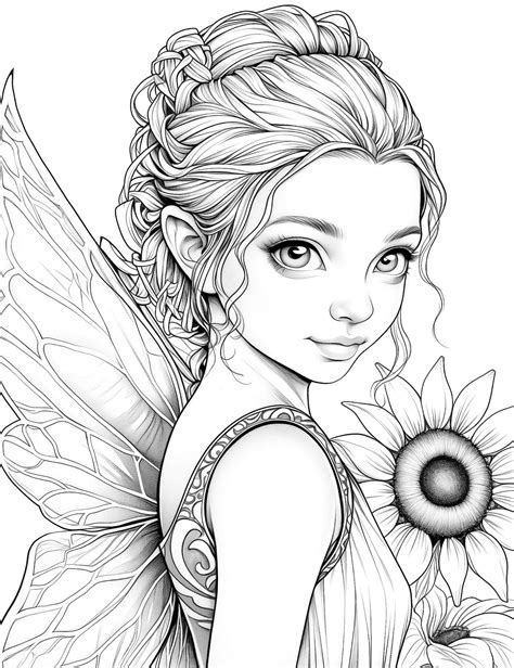 Fairy Coloring Pages Printable Fun Fairy Coloring Pages Printable Fun