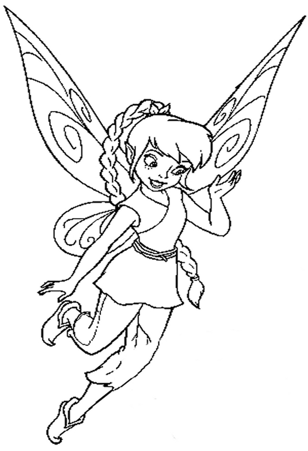fairy free printable coloring pages