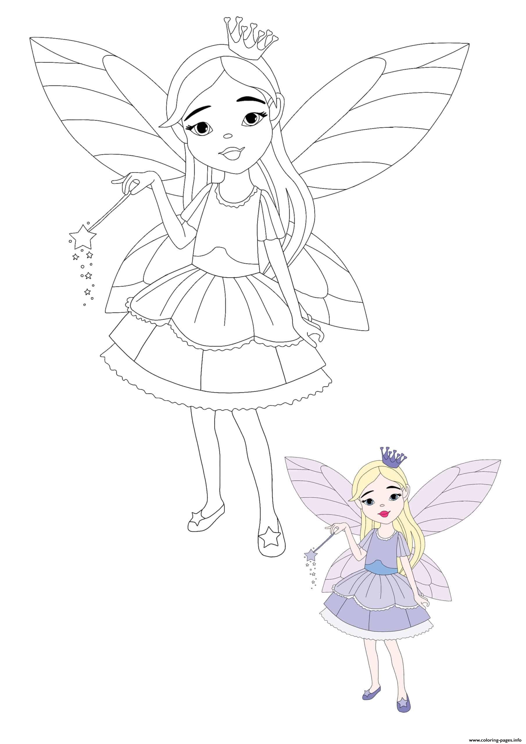 fairy coloring page free fairy coloring page free