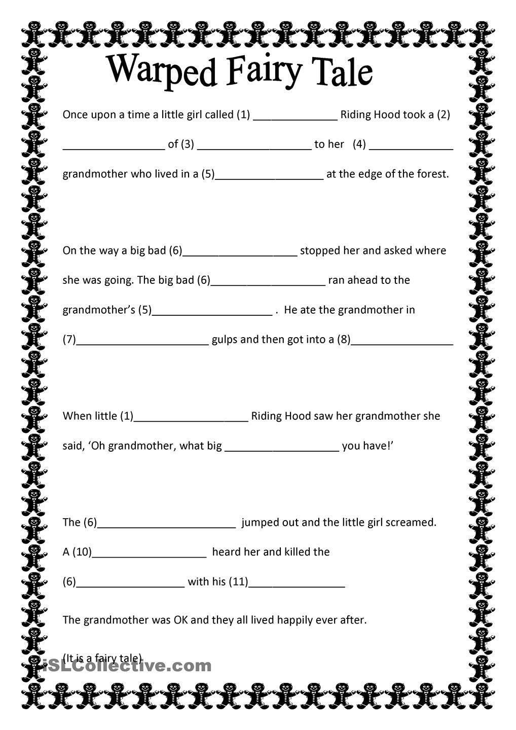 Fairy Tales Printable Worksheets Printable Worksheets
